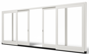 Vierflügelige Holz-Hebeschiebetür